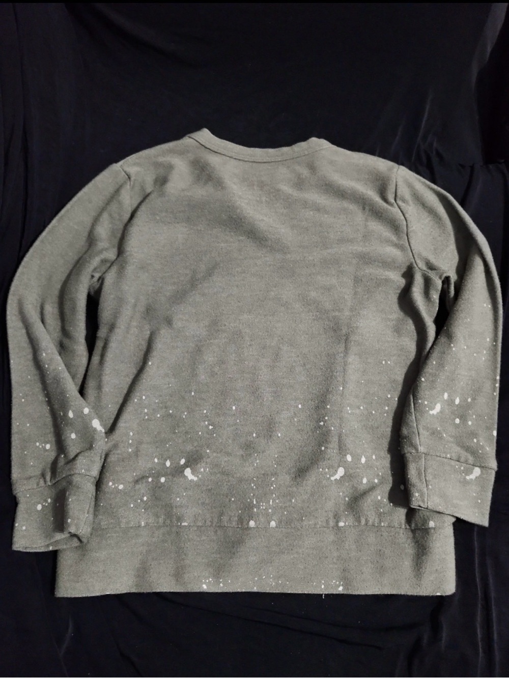 Chaser Wild Rebel Tiger Graphic Sweatshirt Olive Green Paint Splatter XS - Picture 5 of 11
